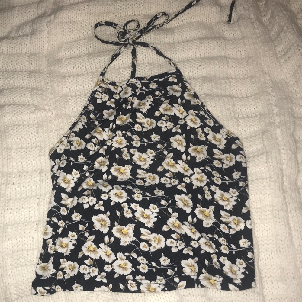 Flower print Halter Top